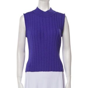 Like New | St. Jones Sport Vibrant Purple Mock Neck Sleeveless Top